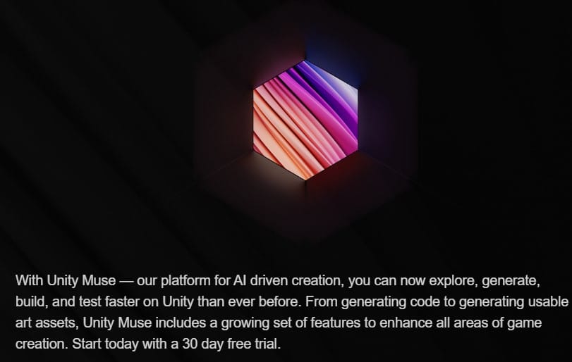 Muse AI for game developers - Unity Muse Professional AI Integration for Industry Standards<a href=
