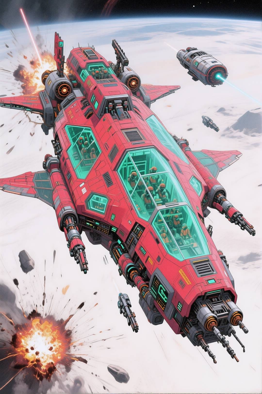 Space craft by Qwen Image Edit